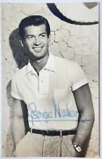 George Nader Autographed Postcard Matte JSA Certification EE85879 picture