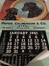 1961 Paper ,  Calmenson & Co. Steel St. Paul Minnesota Advertising Calendar picture