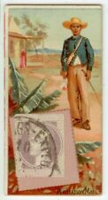 c1889 Duke's Postage Stamp card - Plantation Mail - Austria newspaper stamp picture