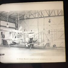 Magic Lantern Slide Antique Aviation Sir Hiram Maxim’s Experimental Aeroplane picture
