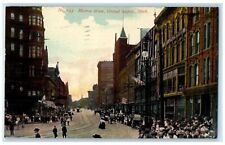 1913 Monroe Streets People View Grand Rapids Michigan MI Posted Vintage Postcard picture