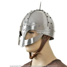 Gjermundbu Viking Helmet with Leather Liner LARP Medieval Renaissance Costume picture