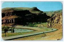 c1950's Red Rocks And Wind River Yellowstone Park Wyoming WY Vintage Postcard picture