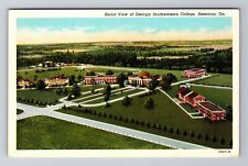 Americus GA-Georgia, Aerial View Georgia Southwestern College, Vintage Postcard picture