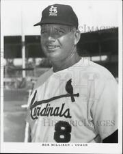1966 Press Photo St. Louis Cardinals baseball coach Bob Milliken - kfx03403 picture