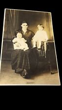 Antique Real Photo Postcard RPPC Mother With Children picture