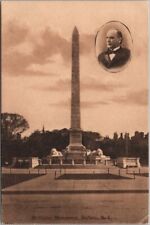 c1900s BUFFALO New York Postcard President McKinley Monument w/ Portrait -Unused picture
