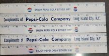 5 Vintage Enjoy Pepsi Cola Diet Pepsi Wood Ruler Long Island New York Rulers 📏  picture