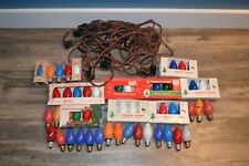 VINTAGE CHRISTMAS C-9 LIGHT BULB LOT WITH 40 FOOT STRING CORD picture
