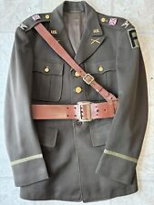 US Army WWII Colonel's Jacket with 1st Army, Pink Trousers, Sam Browne Belt picture