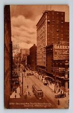 Seattle WA-Washington, Second Avenue North From Dames, Vintage c1912 Postcard picture