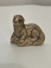 Vintage Wade Whimsies England Otter Red Rose Tea Miniature Figurine picture