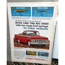 1963 Ford Pickup Truck Print Ad vintage 60s picture