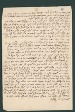 Antique Torah Manuscript Response On Subject Chametz In Pesach  by unknown Rabbi picture
