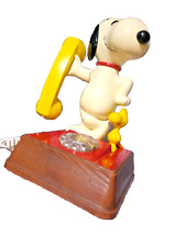 (Peanuts) Snoopy & Woodstock Vintage Collectable Rotary Dial Phone picture