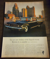 1960 Mercury Montclair 2 Door Cruiser Detroit Skyline Motor Cars Print Ad PA94 picture