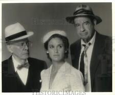 Press Photo Actors Harry Morgan, Stephanie Zimbalist & Walter Matthau in movie picture
