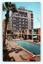 Lafayette Hotel and Lanais Long Beach California 1971 Pool View Palm Postcard E9 picture