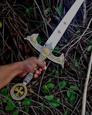 Handmade Templar Knight Sacred Holy Long sword Ornate Full Length With Sheath picture