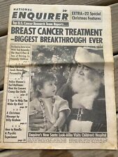 NATIONAL ENQUIRER MAGAZINE DEC 23, 1975 Breast Cancer Treatment Santa Look Alike picture