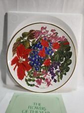 Wedgwood Franklin 1978 Porcelain Flowers of the Year Plate DECEMBER  11.5” VCG picture
