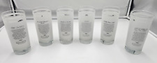 Complete Set of 6 Vintage Texas 150th Anniversary  Frosted Glasses ~ Shell Oil picture