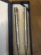 Vintage, Two Silver And Gold Pens *With Case picture