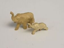 Vintage Plastic Elephant Figurines Lot Of 2 Collectible Figures Made in Japan picture