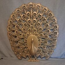 Vintage 1965 Burwood Large Peacock Wall Decor 4314-2 picture