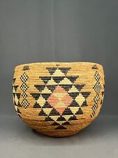 Large African Traditional Round Hand Woven Zulu Tribal Basket 18