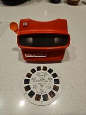 Vintage View Master 3D Viewer Red Classic Toy Slide With Smurfs picture