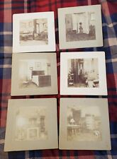 6 Antique Victorian Home Interior Cabinet Card Photos Lot. Furniture Home Decor  picture