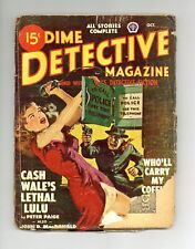 Dime Detective Magazine Pulp Oct 1948 Vol. 58 #2 GD picture