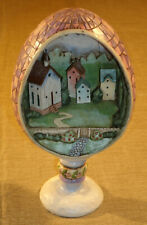 Jim Shore 4007545 Small Town Big Blessings Egg with Village picture