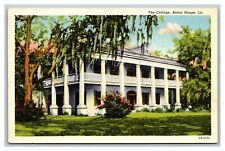 Baton Rouge, LA Louisiana The Cottage Harris News Agency Linen Postcard Unposted picture