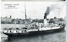 Sweden Goteborg Göteborg  Svenska Lloyd  S/S Suecia & Britannia London postcard picture