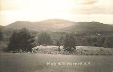 Vintage RPPC Postcard Mink Hills Warner New Hampshire real photo plains nature picture