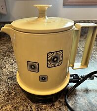 Vintage Regal Poly Hot Pot Harvest Gold 5 C Coffee Tea Retro Tested MCM Decor picture