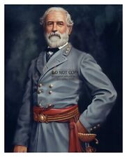 ROBERT E. LEE CONFEDERATE CIVIL WAR GENERAL OIL PAINTING 8X10 PHOTO picture