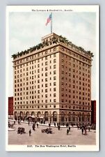 Seattle WA-Washington, New Washington Hotel, Advertising Vintage Postcard picture