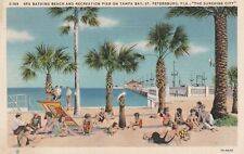 C 1940s Spa Bathing Beach and Rec Pier On Tampa Bay, St. Petersburg, Fla., 1300 picture