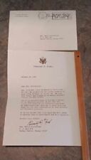 Original Signature Signed Gerald Ford October 15 1981, 100th Birthday Letter picture