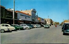 Vtg Comanche Texas TX Business District Drug Store Street View 1950s Postcard picture