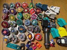 Beyblade Metal plastic Fusion Lot of 32 and Launchers, Parts Takara Tomy picture