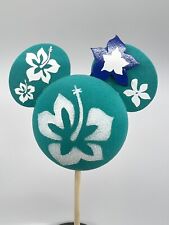 Disney Mickey Mouse Antenna Topper Hibiscus Hawaiian Hawaii TEAL NWT picture