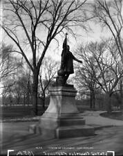 Statue of Columbus Central Park New York NY February 1895 Old Photo picture