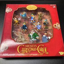 NEW Mickey's Christmas Carol 10 Ornament Set Holiday Clip On Collection 2003 picture
