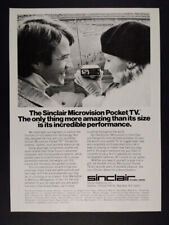 1978 Sinclair Microvision Pocket TV Television vintage print Ad picture