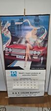 Vintage 1987 PPG auto paint calendar advertising Ditzler? picture