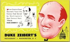 Vintage 1950s Washington D.C. Postcard DUKE ZEIBERT'S RESTAURANT Chrome / UNUSED picture